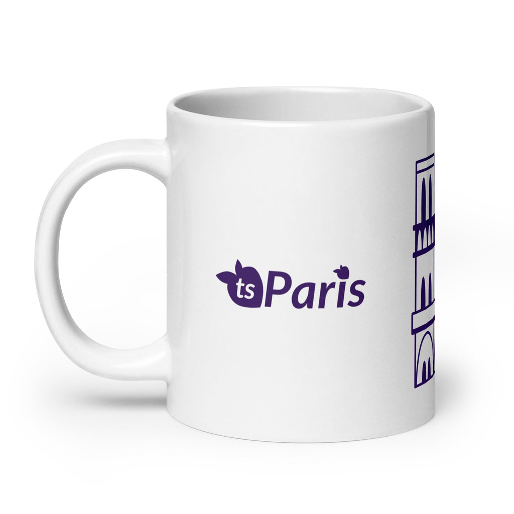 tsgabrielle® • Parigi - Cattedrale di Notre-Dame • Tazza lucida • Bianca • Ceramica • 3 misure