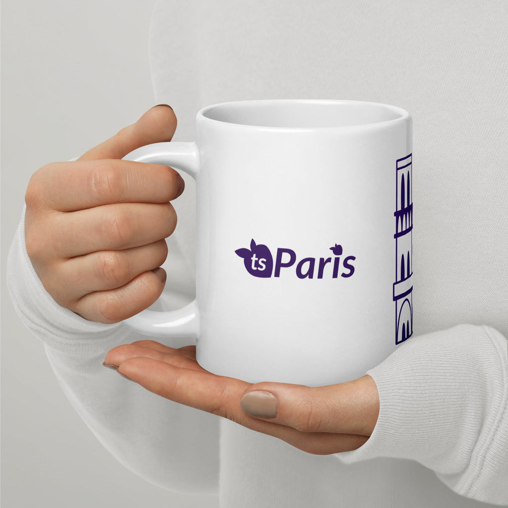tsgabrielle® • Parigi - Cattedrale di Notre-Dame • Tazza lucida • Bianca • Ceramica • 3 misure